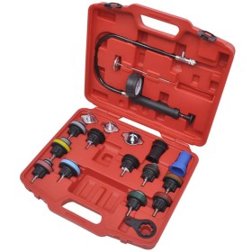 Kit de prueba de presión del radiador de 18 piezas de vidaXL, Herramientas de mano - Ref: Foro24-210334, Precio: 74,22 €, Des...