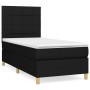 Boxspringbett mit schwarzer Stoffmatratze 90x200 cm von vidaXL, Betten und Lattenroste - Ref: Foro24-3142307, Preis: 327,99 €...