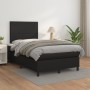 Box spring bed with black synthetic leather mattress 120x200 cm by vidaXL, Beds and slatted bases - Ref: Foro24-3142713, Pric...