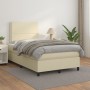 Cama box spring con colchón cuero sintético crema 120x200 cm de vidaXL, Camas y somieres - Ref: Foro24-3142775, Precio: 408,9...