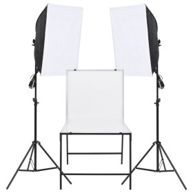 Fotostudio-Beleuchtungsset mit Stilllebentisch von vidaXL, Blitze und Studiobeleuchtung - Ref: Foro24-190241, Preis: 171,99 €...