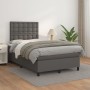 Cama box spring con colchón cuero sintético gris 120x200 cm de vidaXL, Camas y somieres - Ref: Foro24-3142837, Precio: 470,24...