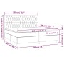 Cama box spring con colchón tela azul 200x200 cm de vidaXL, Camas y somieres - Ref: Foro24-3142607, Precio: 756,61 €, Descuen...