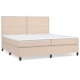 Cama box spring con colchón cuero sintético capuchino 200x200cm de vidaXL, Camas y somieres - Ref: Foro24-3142808, Precio: 72...