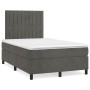 Cama box spring con colchón terciopelo gris oscuro 120x200 cm de vidaXL, Camas y somieres - Ref: Foro24-3143134, Precio: 423,...