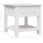 White Paulownia wood side table 40x40x40 cm by vidaXL, Side tables - Ref: Foro24-284070, Price: 51,55 €, Discount: %