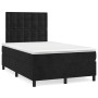 Box spring bed with black velvet mattress 120x200 cm by vidaXL, Beds and slatted bases - Ref: Foro24-3143255, Price: 414,68 €...