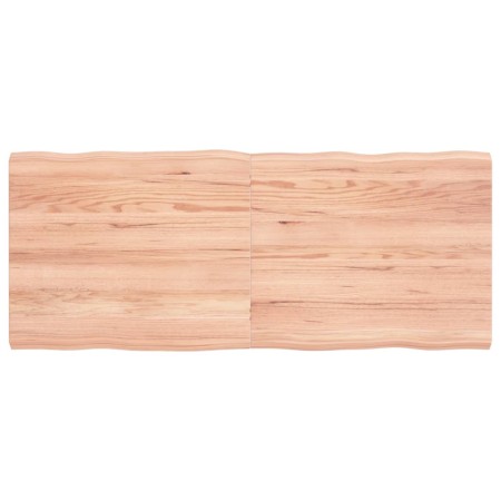 Tischplatte aus behandeltem Holz mit naturbrauner Kante, 120 x 50 x (2–4) cm von vidaXL, Tischplatten - Ref: Foro24-363958, P...