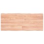 Tischplatte aus behandeltem Holz mit naturbrauner Kante, 120 x 50 x (2–4) cm von vidaXL, Tischplatten - Ref: Foro24-363958, P...