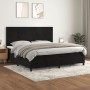 Cama box spring con colchón terciopelo negro 200x200 cm de vidaXL, Camas y somieres - Ref: Foro24-3142925, Precio: 639,27 €, ...