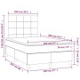 Cama box spring con colchón terciopelo rosa 120x200 cm de vidaXL, Camas y somieres - Ref: Foro24-3143018, Precio: 438,89 €, D...