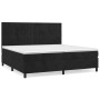 Box spring bed with black velvet mattress 200x200 cm by vidaXL, Beds and slatted bases - Ref: Foro24-3143165, Price: 661,58 €...