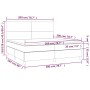 Cama box spring con colchón terciopelo rosa 200x200 cm de vidaXL, Camas y somieres - Ref: Foro24-3142928, Precio: 635,08 €, D...