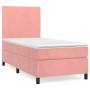 Cama box spring con colchón terciopelo rosa 80x200 cm de vidaXL, Camas y somieres - Ref: Foro24-3142874, Precio: 310,99 €, De...