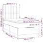 Box spring bed with pink velvet mattress 80x200 cm by vidaXL, Beds and slatted bases - Ref: Foro24-3143114, Price: 302,08 €, ...