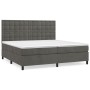 Cama box spring con colchón terciopelo gris oscuro 200x200 cm de vidaXL, Camas y somieres - Ref: Foro24-3143284, Precio: 691,...