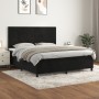 Cama box spring con colchón terciopelo negro 180x200 cm de vidaXL, Camas y somieres - Ref: Foro24-3142919, Precio: 642,06 €, ...