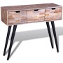 Mesa consola con 3 cajones de madera de teca reciclada de vidaXL, Mesas auxiliares - Ref: Foro24-241709, Precio: 125,82 €, De...