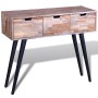 Mesa consola con 3 cajones de madera de teca reciclada de vidaXL, Mesas auxiliares - Ref: Foro24-241709, Precio: 125,82 €, De...