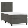 Box spring bed with dark gray velvet mattress 90x190 cm by vidaXL, Beds and slatted bases - Ref: Foro24-3143116, Price: 334,6...