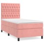 Box spring bed with pink velvet mattress 90x200 cm by vidaXL, Beds and slatted bases - Ref: Foro24-3143186, Price: 368,30 €, ...