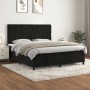 Cama box spring con colchón terciopelo negro 180x200 cm de vidaXL, Camas y somieres - Ref: Foro24-3143219, Precio: 651,85 €, ...