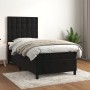 Box spring bed with black synthetic leather mattress 90x190 cm by vidaXL, Beds and slatted bases - Ref: Foro24-3143237, Price...