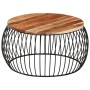 Mesa de centro de madera maciza de acacia Ø68 cm de vidaXL, Mesas de centro - Ref: Foro24-338021, Precio: 159,73 €, Descuento: %