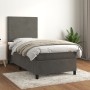 Cama box spring con colchón terciopelo gris oscuro 80x200 cm de vidaXL, Camas y somieres - Ref: Foro24-3142870, Precio: 296,9...