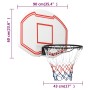 Weißes Basketball-Rückbrett aus Polyethylen, 90 x 60 x 2 cm von vidaXL, Basketball-Rückbretter - Ref: Foro24-93663, Preis: 71...