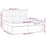 Cama box spring con colchón terciopelo rosa 200x200 cm de vidaXL, Camas y somieres - Ref: Foro24-3143168, Precio: 625,99 €, D...