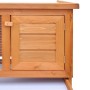 Small animal house hutch cage 1 floor wood by vidaXL, Cages and habitats for small animals - Ref: Foro24-170157, Price: 79,76...