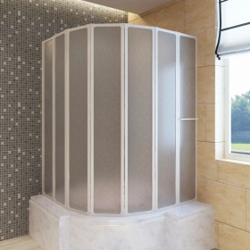 Shower screen with 7 folding panels and towel rail by vidaXL, shower doors - Ref: Foro24-140786, Price: 233,13 €, Discount: %