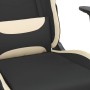 Silla gaming de masaje de tela negro y crema de vidaXL, Sillones para videojuegos - Ref: Foro24-345491, Precio: 122,54 €, Des...