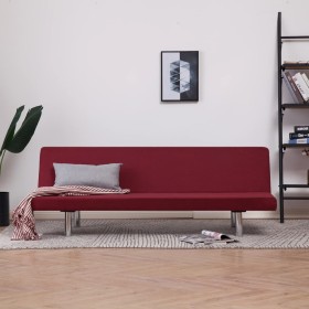 Polyester sofa bed in burgundy color by vidaXL, Sofas - Ref: Foro24-282200, Price: 168,41 €, Discount: %