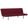 Sofá cama de poliéster color vino tinto de vidaXL, Sofás - Ref: Foro24-282200, Precio: 168,18 €, Descuento: %