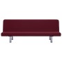 Sofá cama de poliéster color vino tinto de vidaXL, Sofás - Ref: Foro24-282200, Precio: 168,41 €, Descuento: %