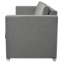 3 seater light gray fabric sofa by vidaXL, Sofas - Ref: Foro24-243581, Price: 435,99 €, Discount: %