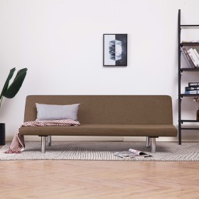 Brown Polyester Sofa Bed by vidaXL, Sofas - Ref: Foro24-282195, Price: 162,99 €, Discount: %