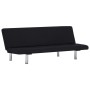 Sofá cama de poliéster negro de vidaXL, Sofás - Ref: Foro24-282198, Precio: 178,10 €, Descuento: %