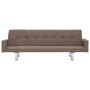 Brown Polyester Sofa Bed with Armrests by vidaXL, Sofas - Ref: Foro24-282220, Price: 185,48 €, Discount: %