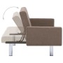 Brown Polyester Sofa Bed with Armrests by vidaXL, Sofas - Ref: Foro24-282220, Price: 185,48 €, Discount: %