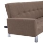 Brown Polyester Sofa Bed with Armrests by vidaXL, Sofas - Ref: Foro24-282220, Price: 185,48 €, Discount: %