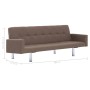 Brown Polyester Sofa Bed with Armrests by vidaXL, Sofas - Ref: Foro24-282220, Price: 185,48 €, Discount: %