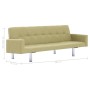 Grünes Polyester-Schlafsofa mit Armlehnen von vidaXL, Sofas - Ref: Foro24-282222, Preis: 178,00 €, Rabatt: %