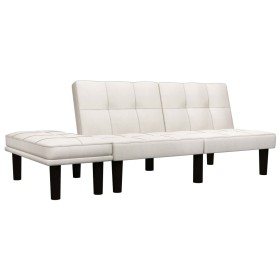 2 seater sofa in cream white fabric by vidaXL, Sofas - Ref: Foro24-284750, Price: 214,99 €, Discount: %