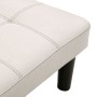 Sofá de 2 plazas de tela blanco crema de vidaXL, Sofás - Ref: Foro24-284750, Precio: 214,99 €, Descuento: %