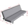 Sofá cama de poliéster gris claro de vidaXL, Sofás - Ref: Foro24-241656, Precio: 189,01 €, Descuento: %