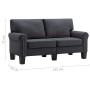 2-Sitzer-Sofa aus dunkelgrauem Stoff von vidaXL, Sofas - Ref: Foro24-287151, Preis: 251,27 €, Rabatt: %