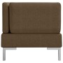 2 pcs sectional corner sofas with brown fabric cushions by vidaXL, Sofas - Ref: Foro24-287043, Price: 282,64 €, Discount: %